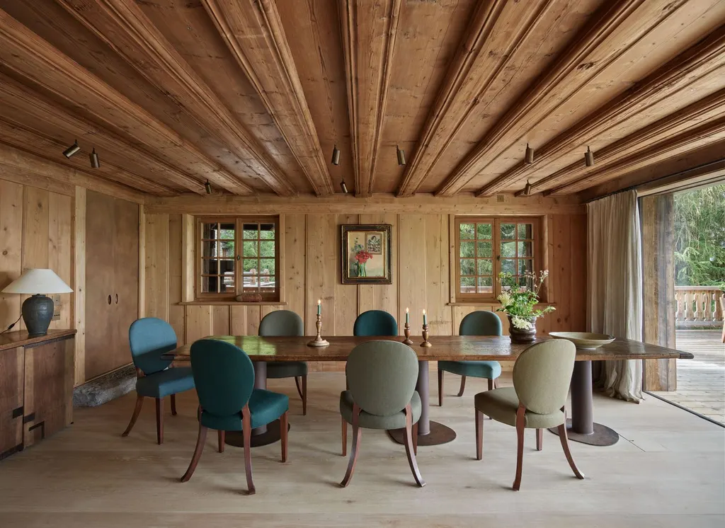 Axel Vervoordt reworks a 1980s chalet in a Swiss Alpine resort, photo 2