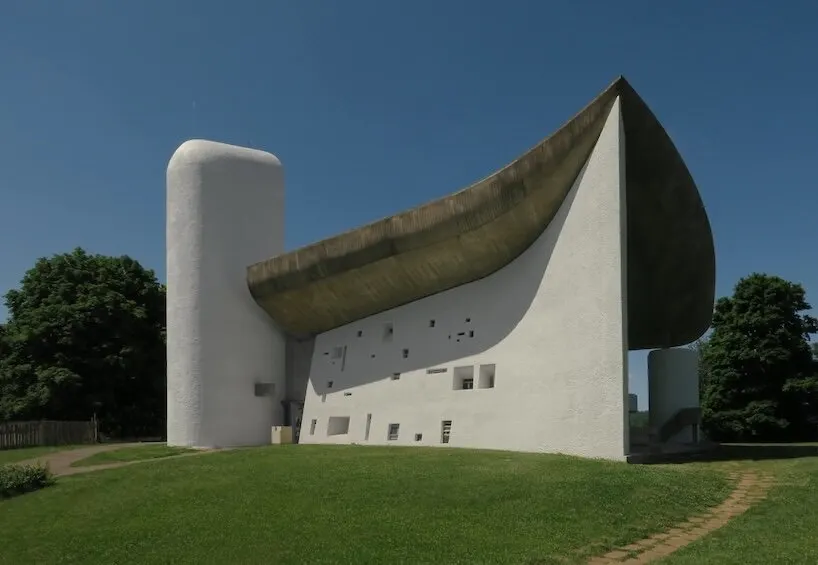 the chapel’s asymmetrical plan departs from traditional religious layouts