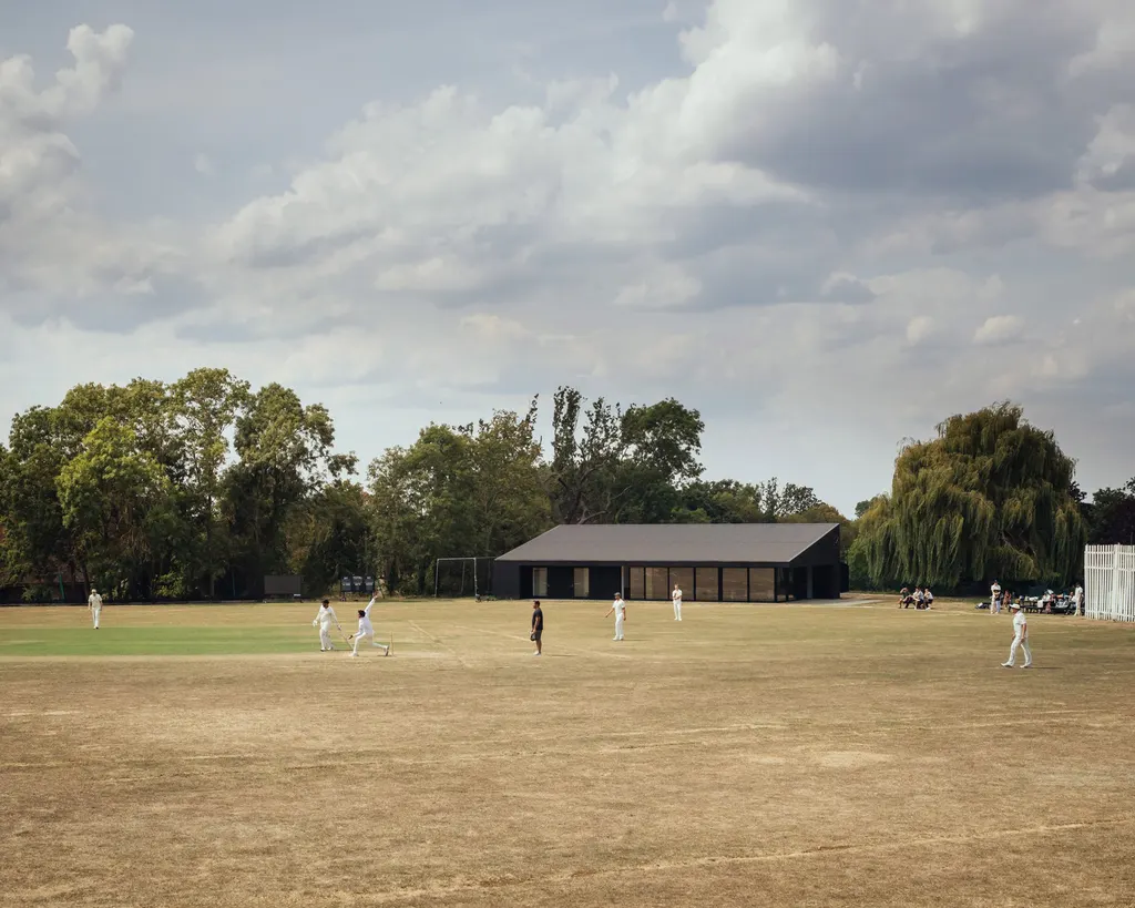 Dulwich cricket pavilion by Andy Matthews Studio