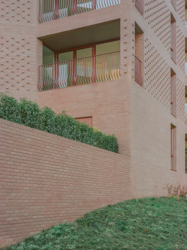 exteriors showing brick volumes of Lion Green Road