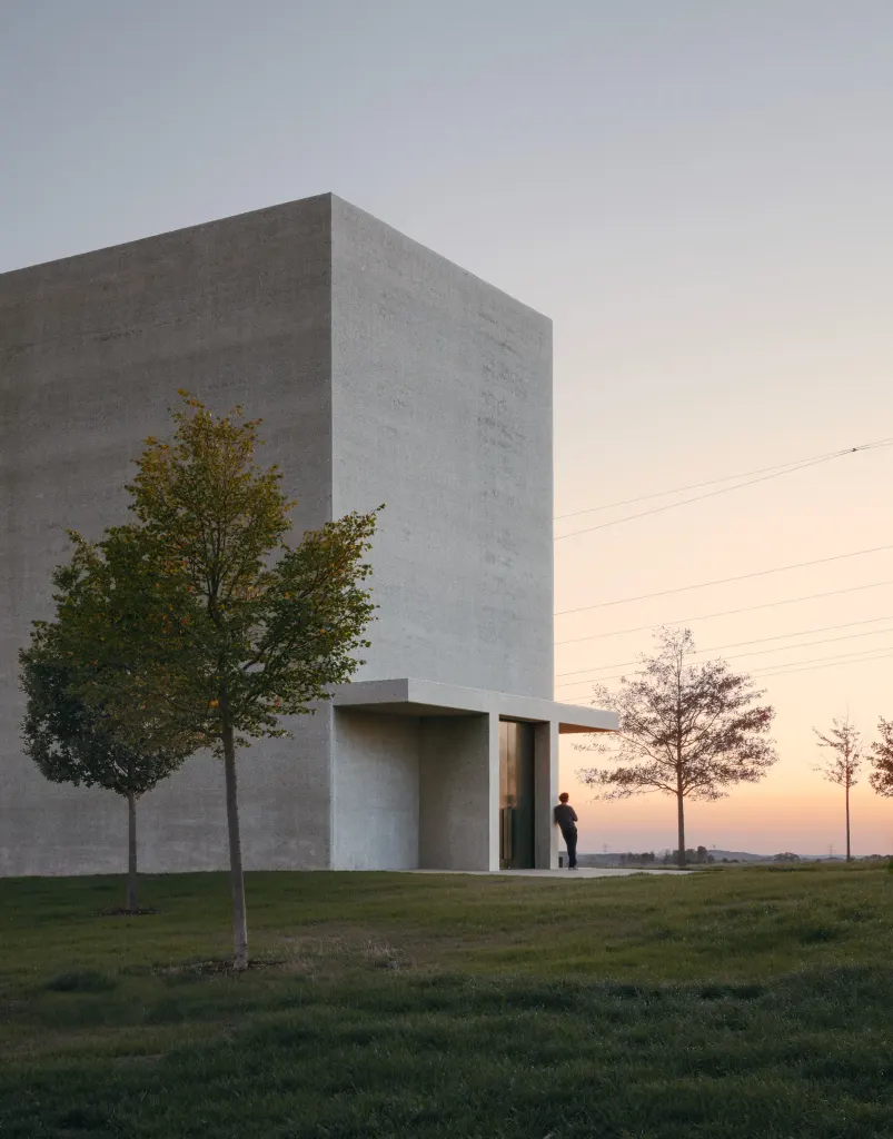 Front façade during sunset
