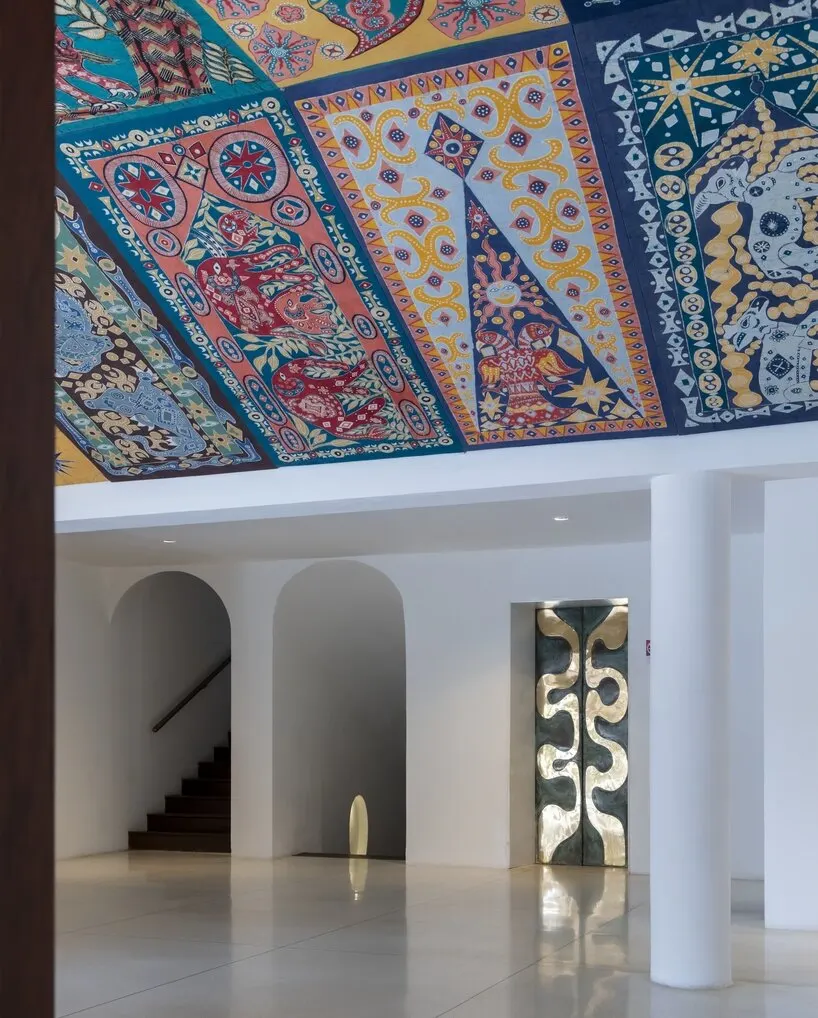 lobby view showing elevator door designed by Anura Ratnavibushana, Bentota Beach Hotel, Bentota, Sri Lanka, image by Iwan Baan, 2026 | image © Iwan Baan