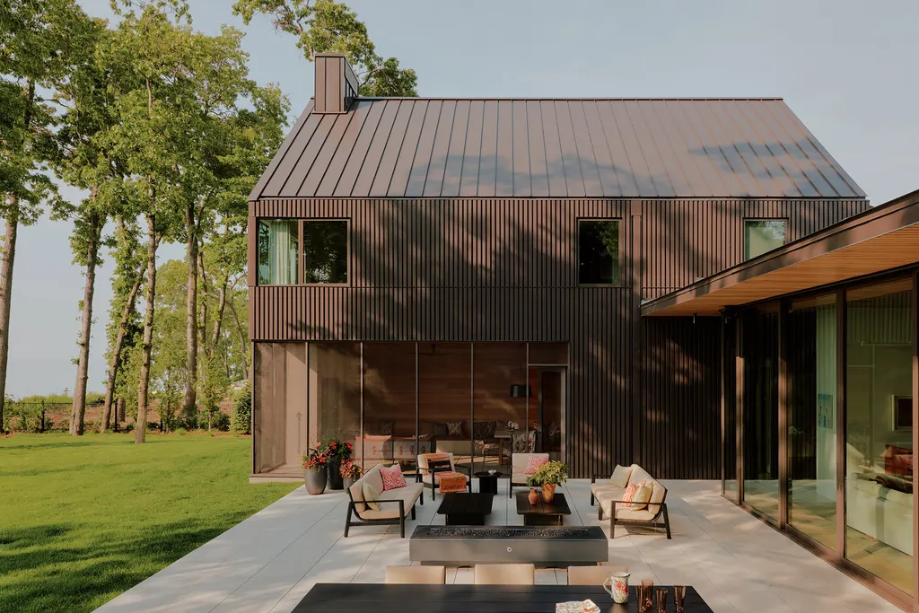 The home's communal spaces are located in a single-storey volume
