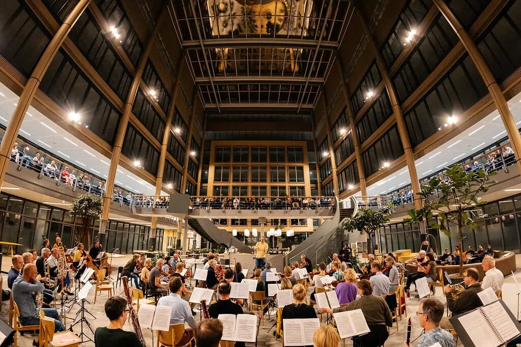 The concert space at Edge Stadium in Amsterdam. Photography: Nikki van Toorn