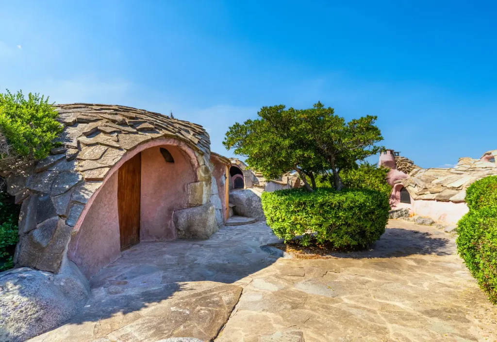 One of the many terraces at Villa Pieds Dans L'Eau