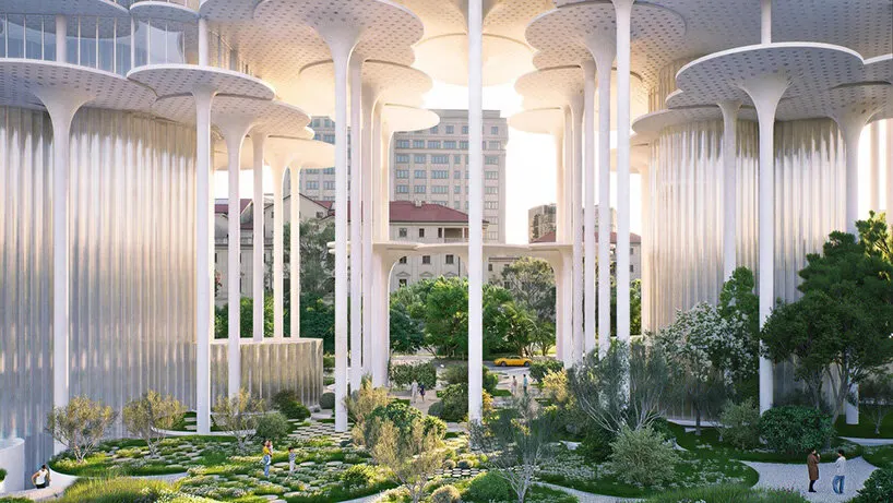 a landscaped public space
