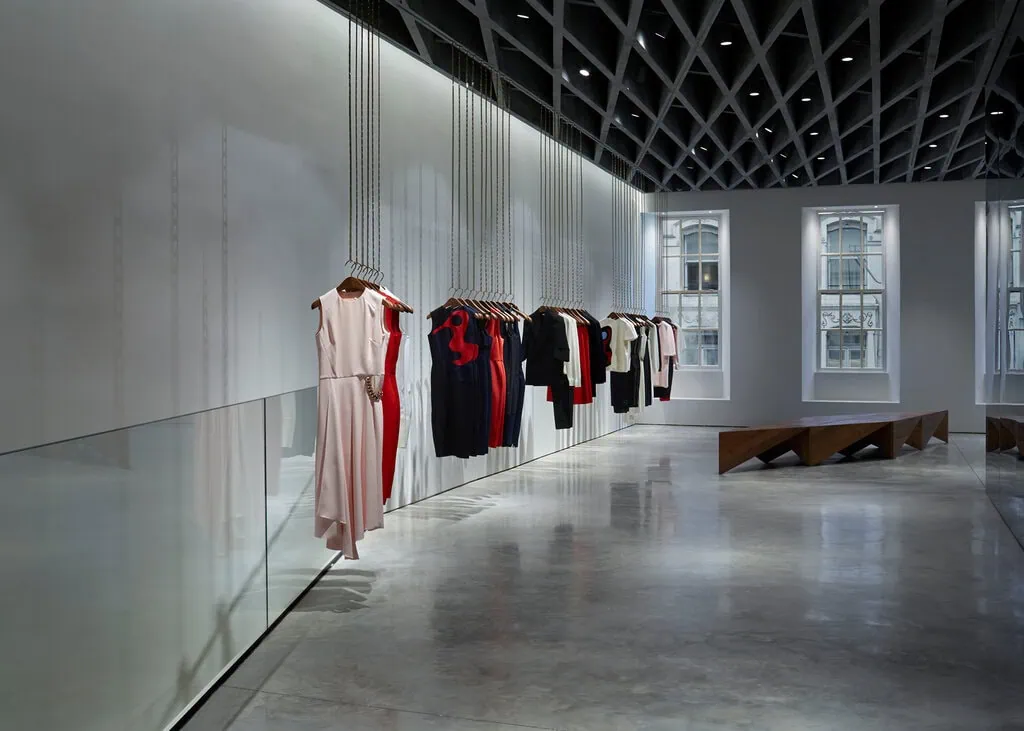 Farshid Moussavi designed Victoria Beckham's shop interior in London