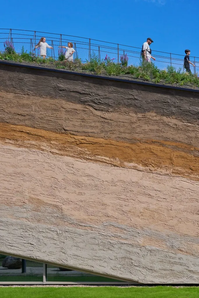Hempcrete walls are coated in lime plaster