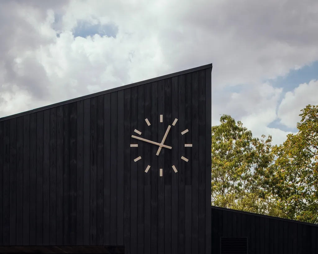 It was designed to be a contemporary take on a traditional village cricket pavilion