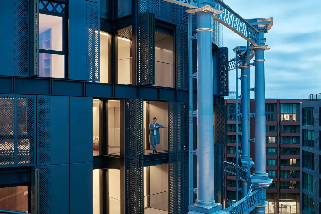 A visualisation of Gasholders London in King’s Cross. Image courtesy of Wilkinson Eyre