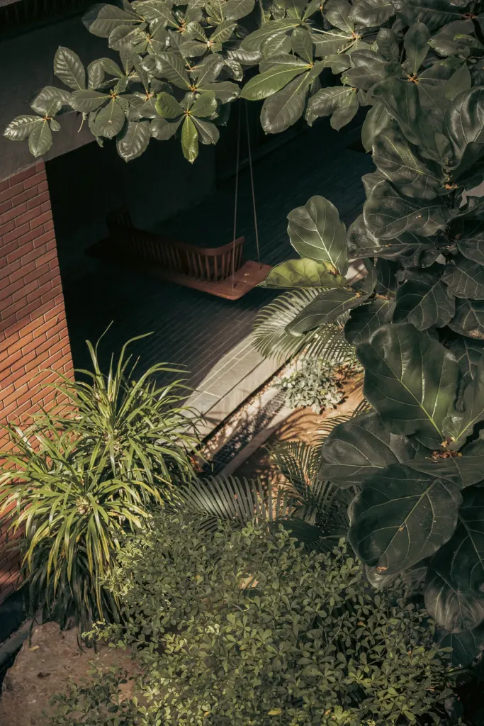 A view of the ground floor veranda