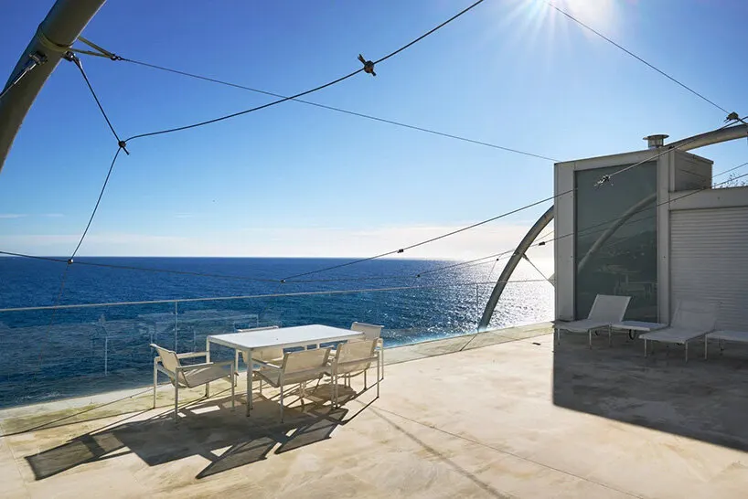 terrace overlooking the Mediterranean