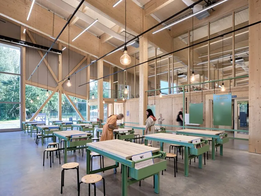 It features a workshop