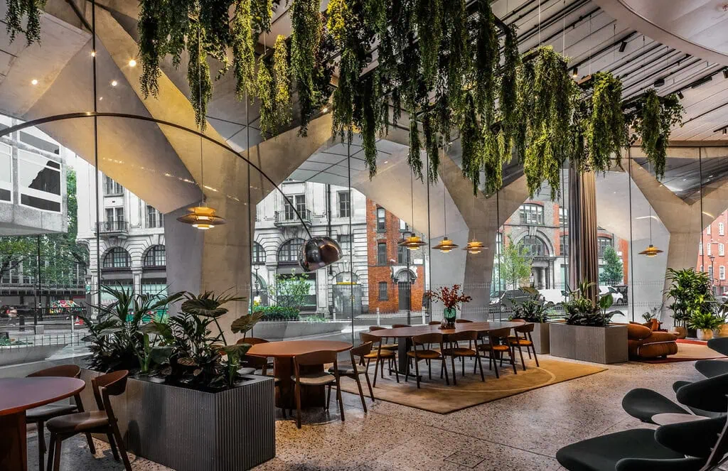 The reception area at Space House, London. Photography: James Burns