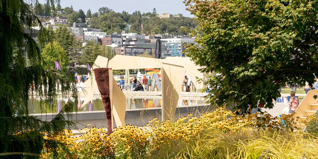 Studio Deng's climbable plywood horses at the Seattle Design Festival, photo 6