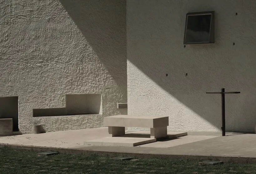 stones from the chapel destroyed in 1944 were reused in the new structure