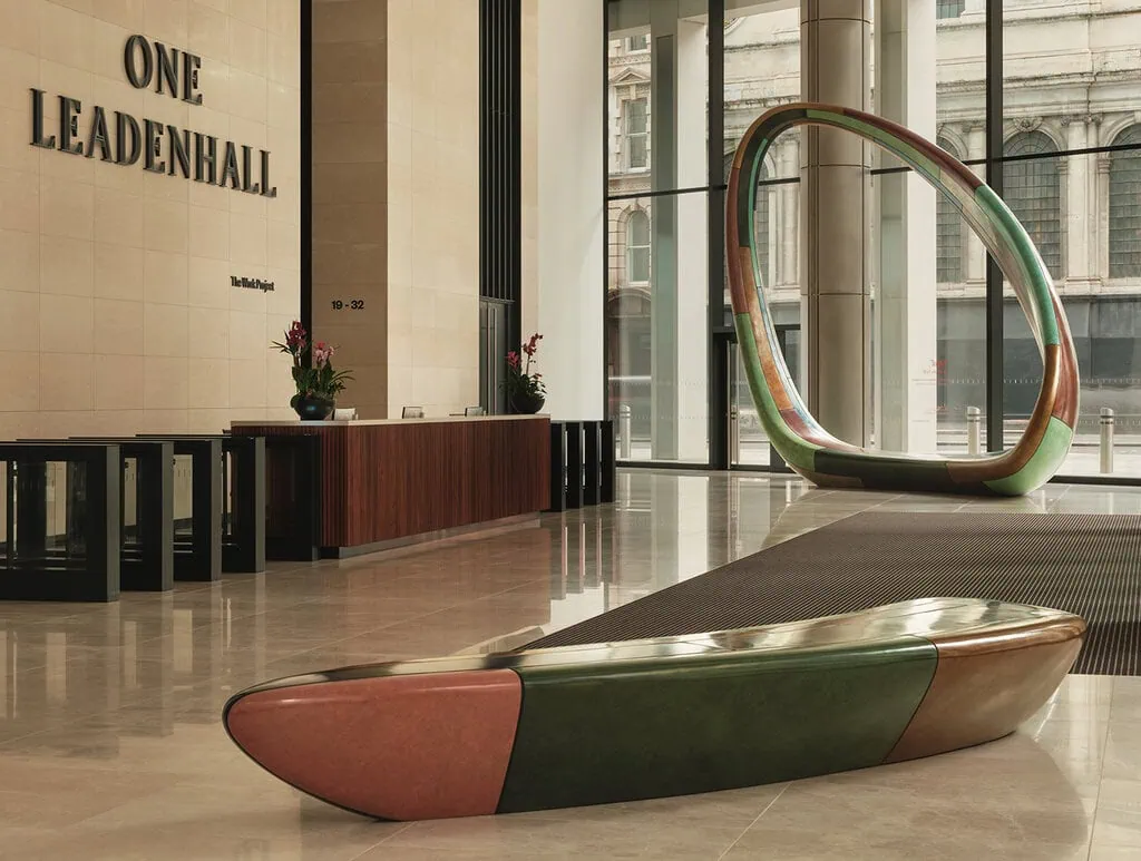 Inside One Leadenhall, designed by Brodie Neill. Photography: Felix Speller