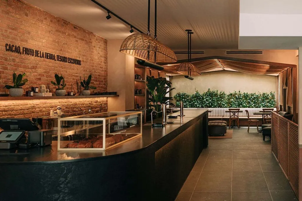 ÓOL Cacao Café New York, Spring Street Soho, Design by Jorge Campos Estudio