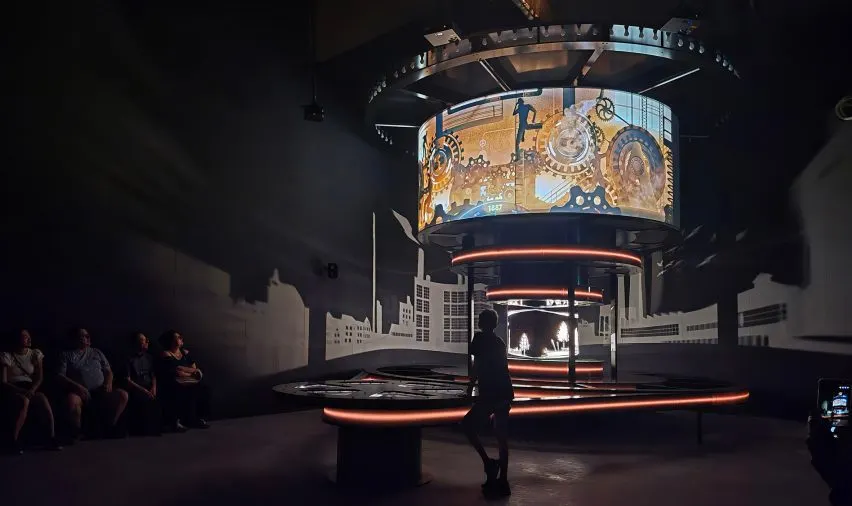 Visitors are greeted by an introductory exhibition