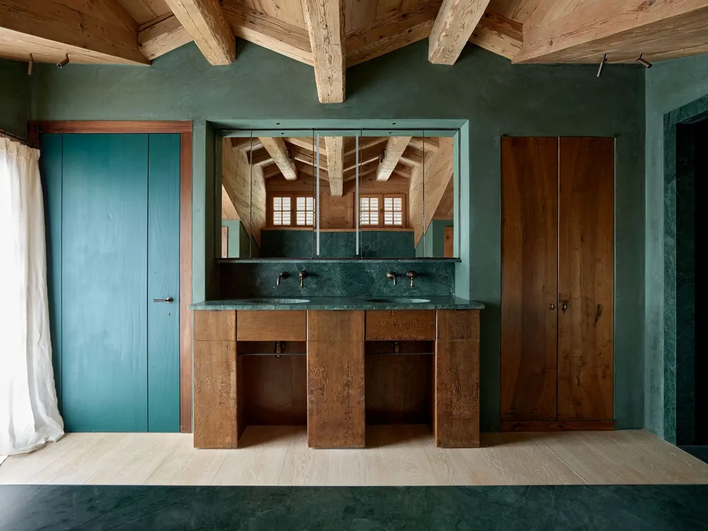 Axel Vervoordt reworks a 1980s chalet in a Swiss Alpine resort, photo 8