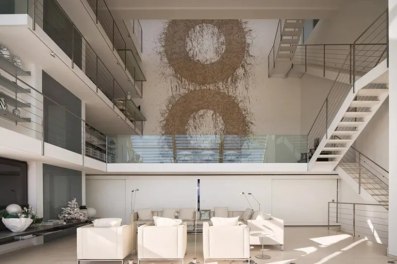 Richard Long’s MudWork fresco sits on the rear wall