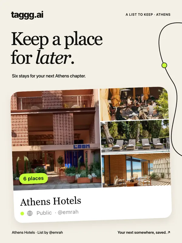 Athens Hotels, a public list by @emrah