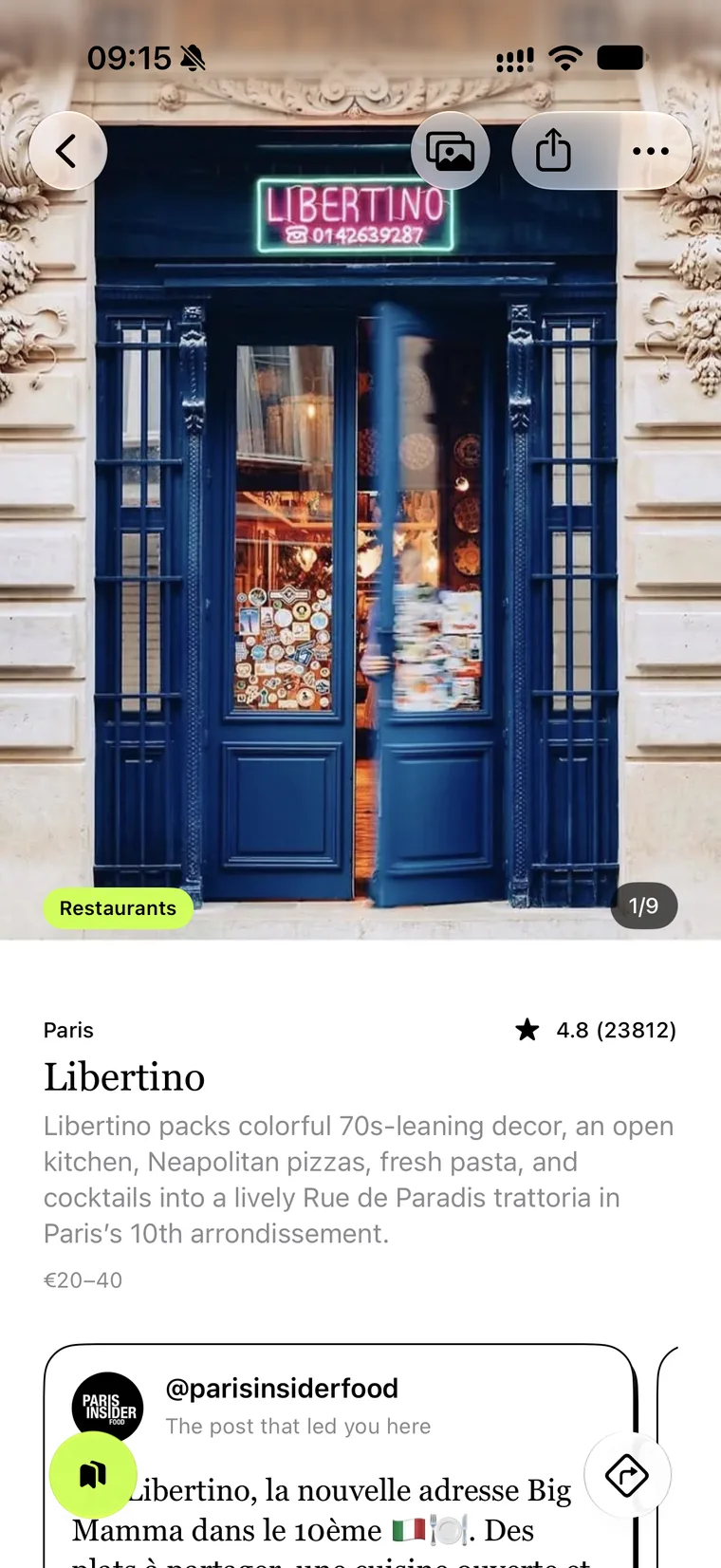 Libertino in taggg: photo, rating, description and the Instagram post that led you there